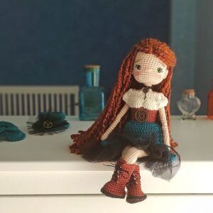 Patrón muñeca steampunk Úrsula amigurumi