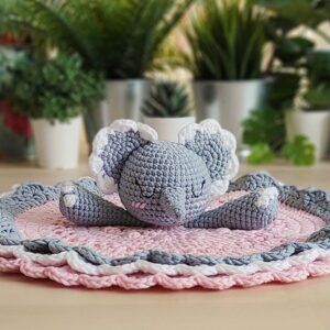 Patrón mantita elefante amigurumi