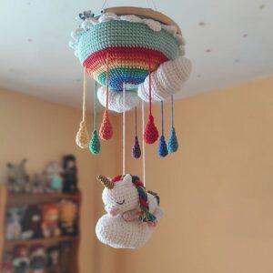 Patrón móvil unicornio amigurumi