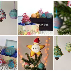Pack patrones Navidad, estrella, bola y árbol