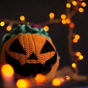 Patrón crochet bolsa calabaza Halloween