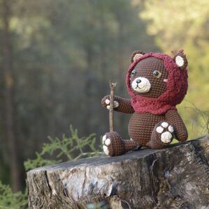 Patrón oso pardo Bosco amigurumi achuchable