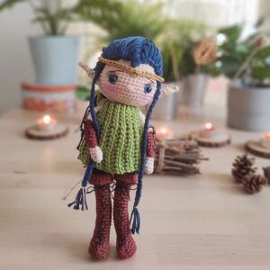 Patrón elfa Dilara amigurumi