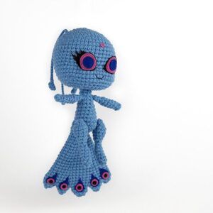 Patrón pavo real amigurumi