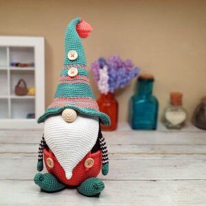 patrón gnomo amigurumi