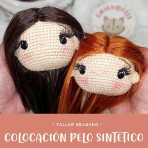 Taller colocar pelo sintético en amigurumis