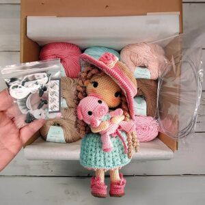 kit amigurumi muñeca romantica