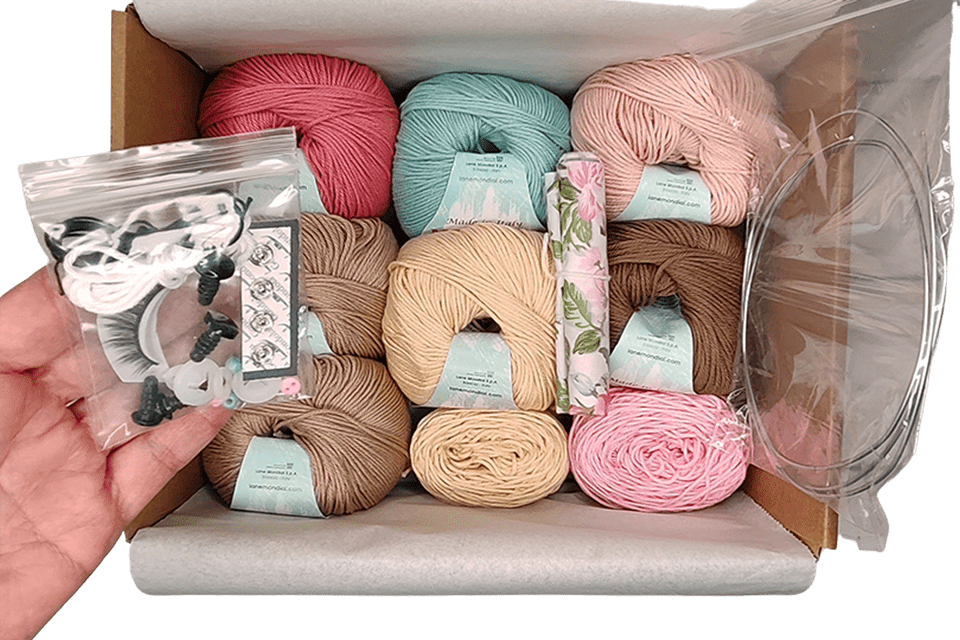 kits de materiales AMIGURUMI