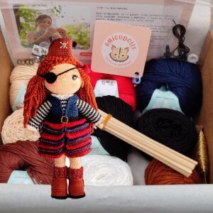 Kit Pirata Rose — Amigurumi con patrón impreso