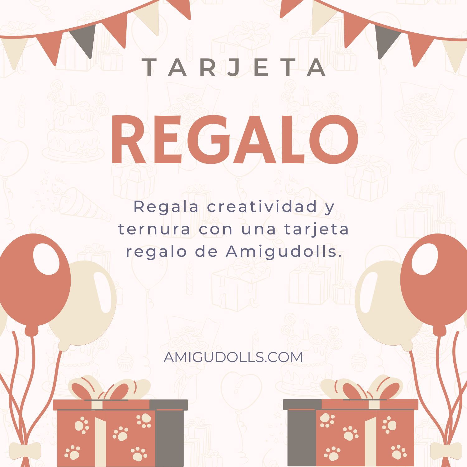 tarjeta regalo amigurumi