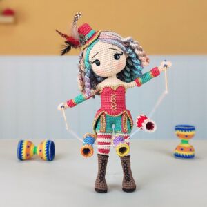 Malabarista de diábolos amigurumi kit